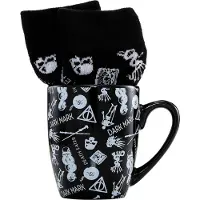 Pyramid Com Caneca E Meias Harry Potter Símbolos Das Artes Das Trevas Em Miniatura Conjunto De Presente 315ml