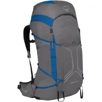 Osprey - Mochilas trekking - Exos Pro 55 Dale Grey/Agam Blue para Homem - Tamanho L/XL - Cinzento