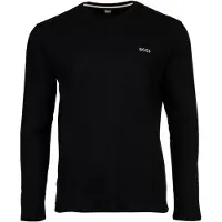 BOSS para homem. 50535870 T-shirt Waffle preta (S), Preto, Homewear, Algodão, Manga comprida