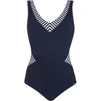 Sunflair Fato de banho azul escuro / branco