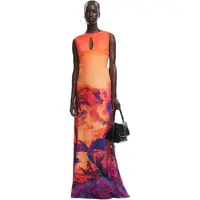 Desigual , Vestido desenhado por Mr. Christian Lacroix, Viscose, Vermelho, M