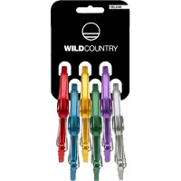Wild Country - Mosquetões escalada - Helium 3.0 Rack 6 Pack Uni para Unissexo - Verde