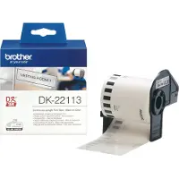 Brother DK22113 fita continua (pelicula plástica transparente) 62mmx15,24M
