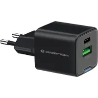 Conceptronic Carregador De Parede Usb-a E Usb-c Althea15b 20w
