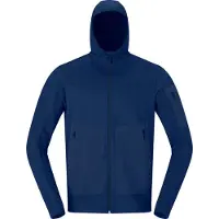 Norrøna - Vestuário ski travessia - Falketind Warm2 Stretch Hood M'S Indigo Night para Homem - Tamanho XL - Navy