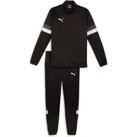 Puma Fato de treino 'TeamRise' cinzento escuro / preto / branco