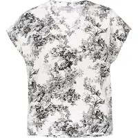 FELIPA Blusa 'Fashion Look' cinzento / preto / branco