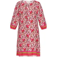 Gaya Vestido verde / rosa / vermelho / branco