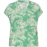 Usha Blusa bege claro / verde