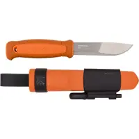Morakniv Mora Kansbol Burnt Orange 13913 faca de bushcraft com bainha e kit de sobrevivência