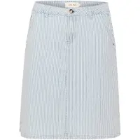 Cream Saia 'Bethany' azul ganga / branco