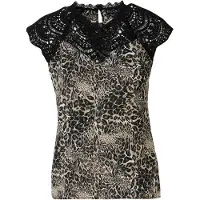 KOROSHI Blusa bege / navy / preto