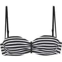 Venice beach Top de biquíni preto / branco