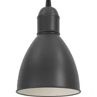 Eglo Candeeiro suspenso vintage Priddy 1 1-luz, preto