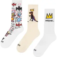 Jimmy Lion Meias Longas Athletic Basquiat 3 Pares