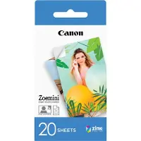 Canon ZINK Papel fotográfico autoadesivo | 5 x 7,6 cm 20 folhas