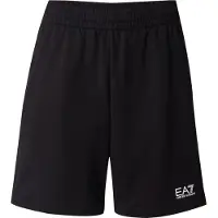 EA7 para homem. 8NPS65_PJVRZ Calções pretos de corte moderno (XXL), Casual, Esportivo, Algodão, Multisport