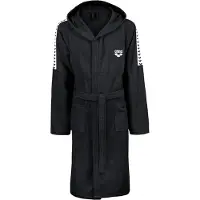 Arena Roupão desportivo 'TEAM STRIPE' preto / branco