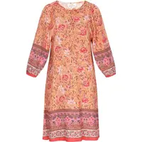Gaya Vestido 'Fashion Collection' roxo escuro / laranja / rosa / branco