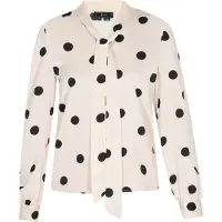 NAEMI Blusa 'Fashion Look' preto / branco