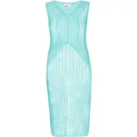 IZIA Vestido de malha turquesa