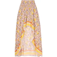 Usha Saia 'Festival Look' opal / azul pastel / amarelo / laranja