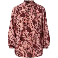 Pepe Jeans para mulher. PL304999 Blusa Bella cor-de-rosa (S), Casual, Viscoso, Manga comprida