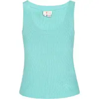 IZIA Top de malha 'Spring Summer' turquesa