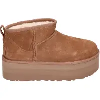 Ugg - Botas e botins mulher - W Classic Ultra Mini Platform Chestnut para Mulher - Tamanho 9 US - Castanho