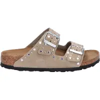 Birkenstock Chinelos Arizona Rivet mulheres - Bege - 36