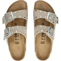Birkenstock Chinelos Arizona Rivet mulheres - Bege - 40