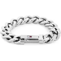 Tommy Hilfiger Bracciale In Acciaio Massiccio Wild Uomo — Bracciale