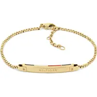 Tommy Hilfiger Bracciale Placcato Oro Linear 2780953 — Bracciale