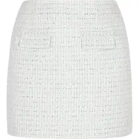 Faina Saia 'Fashion Look' aqua / prata / branco natural