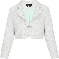 Faina Blazer azul pastel / menta