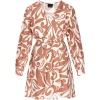 Dreimaster Klassik Vestido bege / castanho