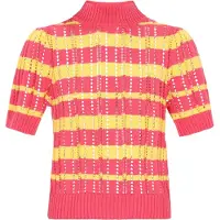 IZIA Pullover 'Boho' amarelo / coral