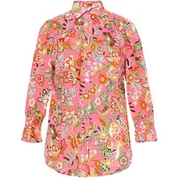 FELIPA Blusa 'Fashion Look' verde / laranja / rosa claro / branco