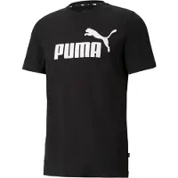 Puma T-Shirt mangas curtas ESS LOGO TEE homens - Preto - US XL