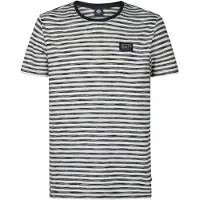Petrol Industries Camisa 'Oceanbreezeview' marinho / branco