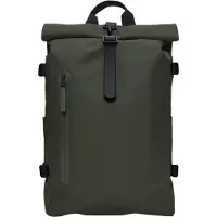 Rains Mochila Rolltop Rucksack Large W3 mulheres - Verde - Único