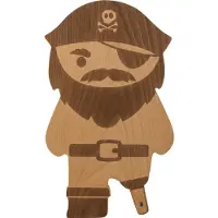 Ototo Design Tábua De Cortar Pirate Board