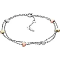 Fossil Pulseira 'Herzen JF02854998' ouro / ouro rosa / prata