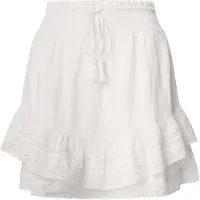 Pepe Jeans para mulher. PL901188 Elena saia curta (XS), Branco, Casual, Algodão