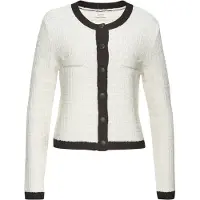 LASCANA Casaco de malha creme / preto