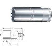 Stahlwille Soquete De 12 Pontos 51 1/2´´ 13 Mm 83 Mm