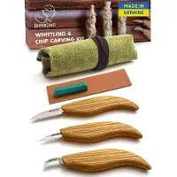 BeaverCraft S15 Starter Chip and Whittle Knife Set, conjunto de talhar madeira