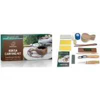 BeaverCraft DIY07 Walnut Kuksa Carving Kit, conjunto para esculpir madeira