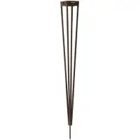 LES JARDINS Lanterna solar LED Tinka, corten, 90 cm, espigão de chão