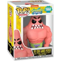 Funko POP! Figura Patrick Com Músculos 25º Aniversário Square Pants Bob Esponja 9 Cm
